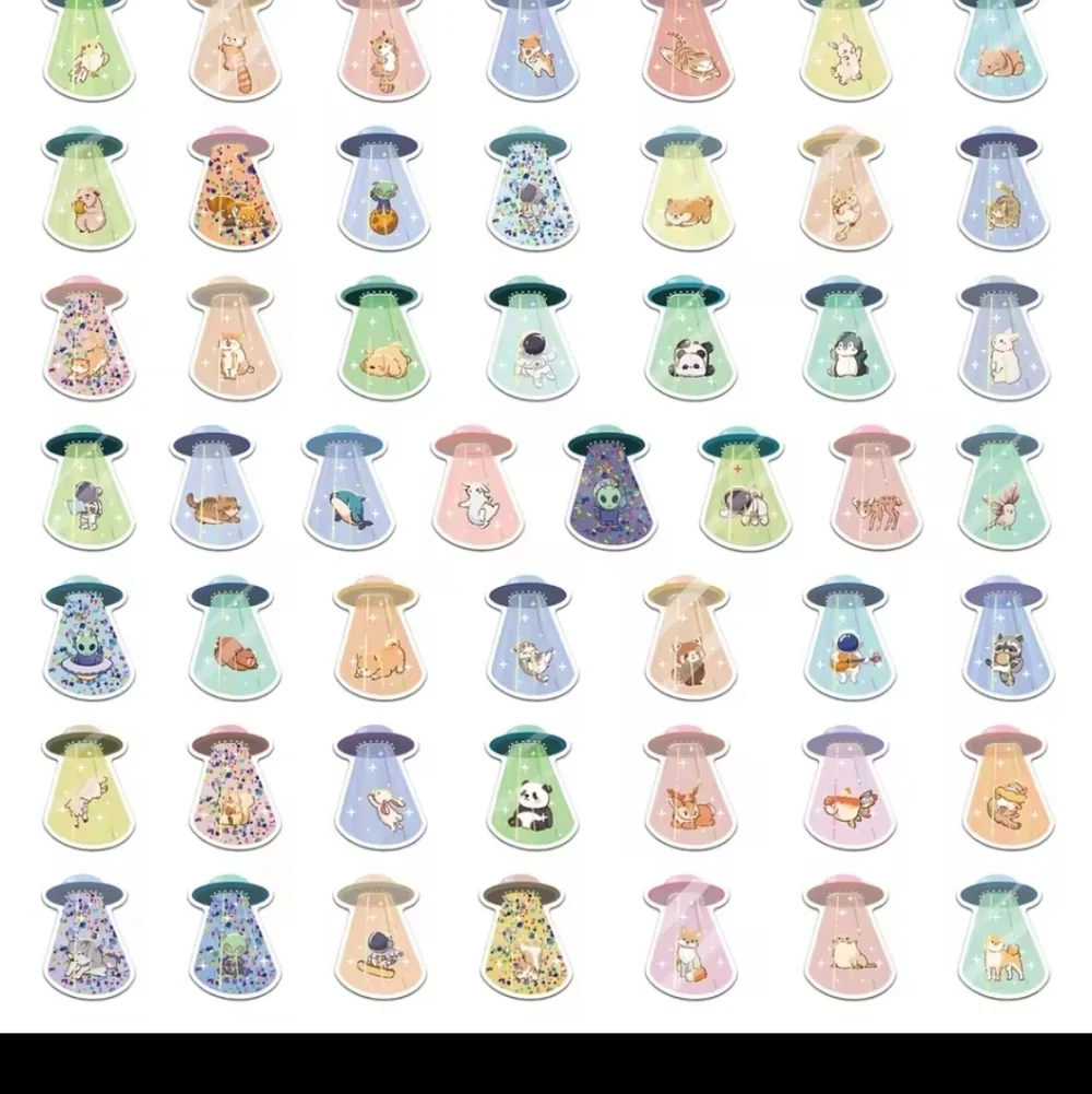 Colorful Animal Party Cupcake Toppers